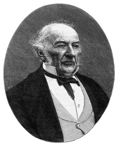 William Ewart Gladstone , statsmann og statsminister i det britiske liberale partiet, c1890. av Elliott and Fry