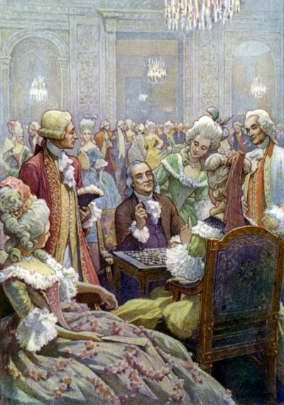 Benjamin Franklin ved hoffet til Louis XVI av Elmer Boyd Smith