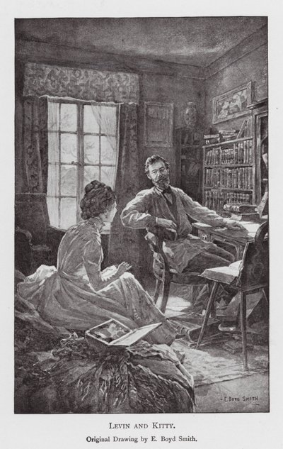 Illustrasjon til Anna Karenina av Leo Tolstoj (lito) av Elmer Boyd Smith