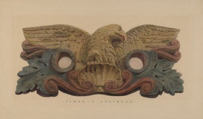 Slangeholder med Fire Company Insignia av Elmer G. Anderson