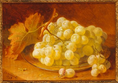 Druer på en sølvplate, 1893 av Eloise Harriet Stannard