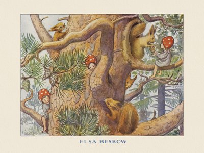 Tomtebobarnen  – Treet av Elsa Beskow