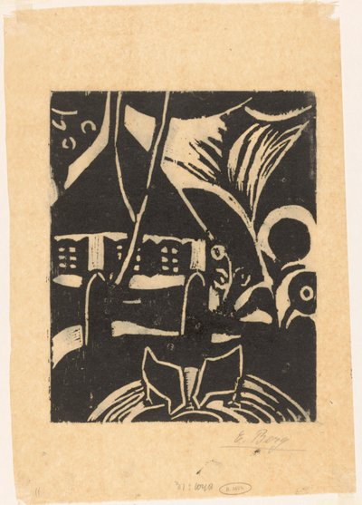 Gård av Else Berg (signed by artist)