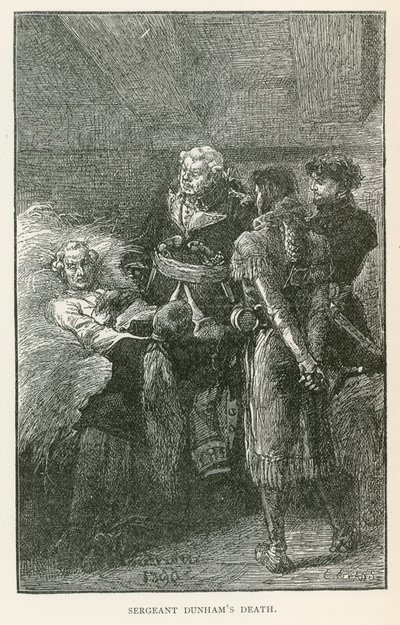 Sersjant Dunhams død (gravering) av Elviro Michael Andriolli