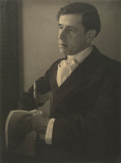 Portrett av Clarence H. White 1871-1925, ca. 1898. av Ema Spencer