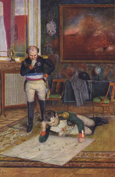 Napoleon Bonaparte (farge litho) av Emanuel Bachrach Baree