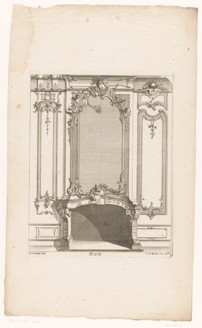 peis med putti Skorsteiner (serietittel) av Emanuel Eichel (possibly)