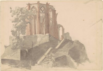Katedralruinene, Bacharach av Emanuel Gottlieb Leutze