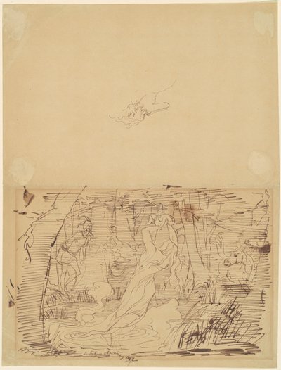Gretchen myrder barnet sitt av Emanuel Gottlieb Leutze