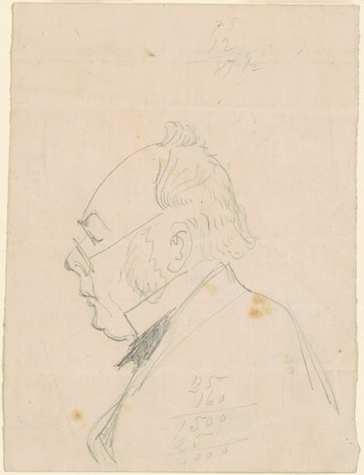 Profil av en mann av Emanuel Gottlieb Leutze