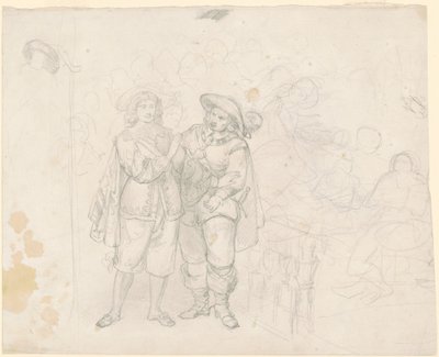 To kavalerere [recto] av Emanuel Gottlieb Leutze