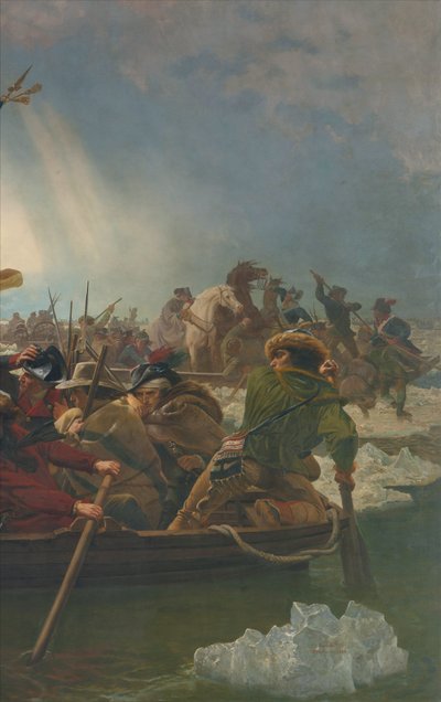 Washington krysser Delaware-elven, 25. desember 1776 av Emanuel Gottlieb Leutze