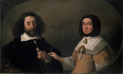John Tradescant den yngre og Hester, hans andre kone, 1600-tallet av Emanuel de Critz