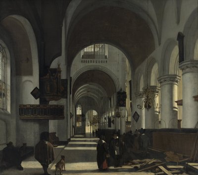 Interiøret i en kirke av Emanuel de Witte