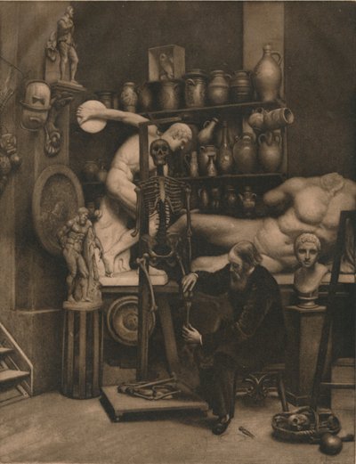 Mr Heatherleys Holiday: An Incident in Studio Life, c1874. av Emery Walker