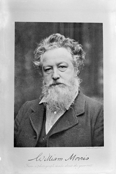Portrett av William Morris, ca 1887. av Emery Walker