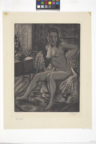 Dolores (akvatint) av Emil Ganso