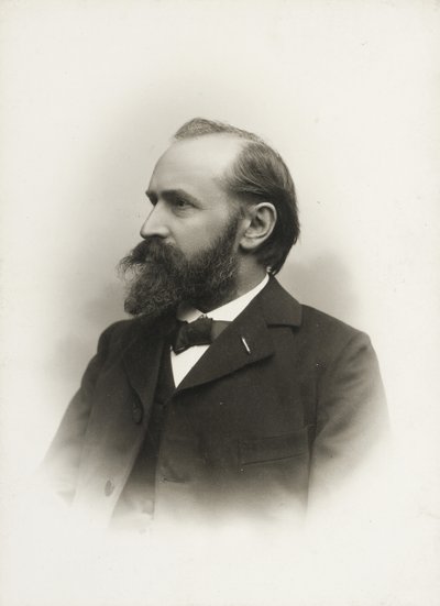 Portrett av komponisten og organisten Otto Malling 1848-1915, ca. 1900. av Emil Hohlenberg