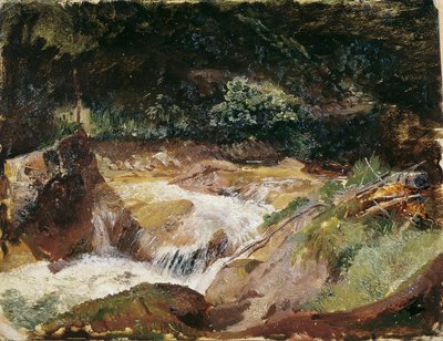 Fjellbekk i Ramsau av Emil Jakob Schindler