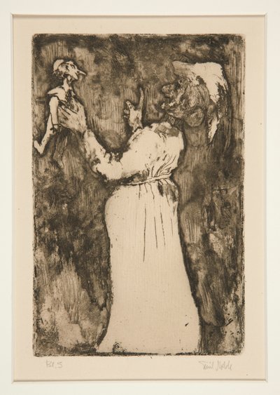 The Little Puppet, plate 7 fra Fantasies (Fantasy) av Emil Nolde
