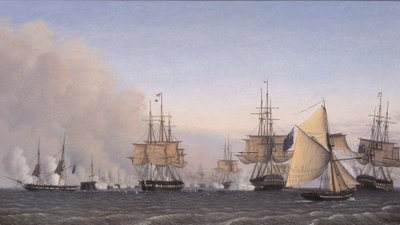 Slaget ved Reden 2. april 1801 av Emil Normann