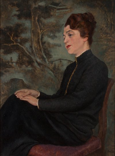 dameportrett av Emil Orlik