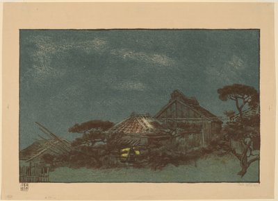 Kveld i Fukagawa av Emil Orlik