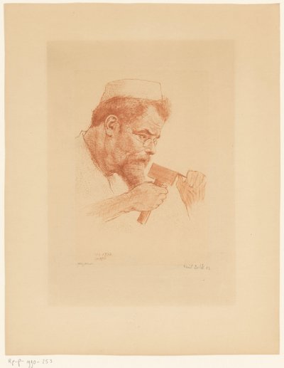 Portret van Max Klinger av Emil Orlik