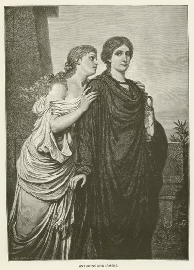Antigone og Ismene av Emil Teschendorff