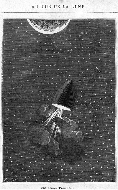 Leaving for the Moon, illustrasjon fra 