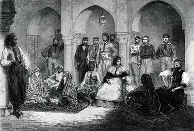 Frøken Tinne med husets ansatte, Alger, illustrasjon fra 
