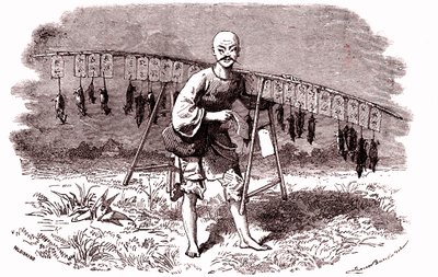 Rottemorder i Kina. 1874 (gravering) av Emile Antoine Bayard