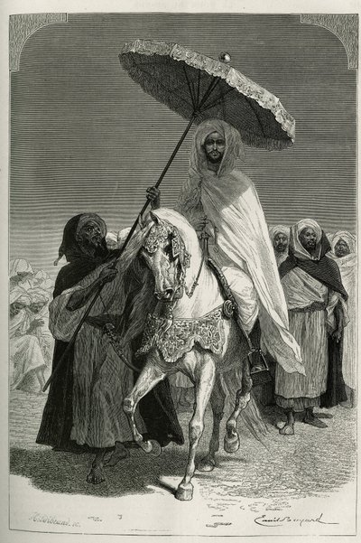 Sultan Hassan I av Marokko av Emile Antoine Bayard