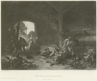 Dagen etter Waterloo (gravyr) av Emile Antoine Bayard