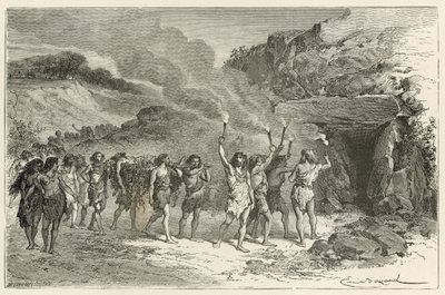 En begravelsesseremoni på tidspunktet for reinen av Emile Antoine Bayard