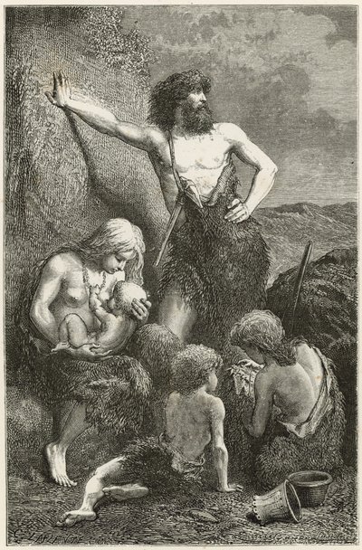En familie i steinalderen av Emile Antoine Bayard