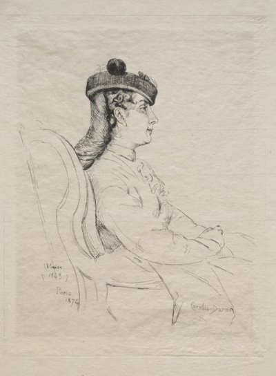 Reisesuvenir, 1874. av Charles Emile Auguste Carolus-Duran