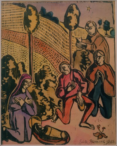 Tilbedelse av hyrdene av Emile Bernard