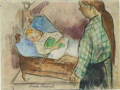 Sengetid av Emile Bernard