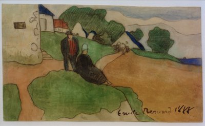 Breton landsby av Emile Bernard