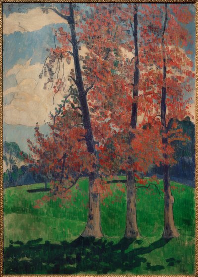 De røde poplene av Emile Bernard