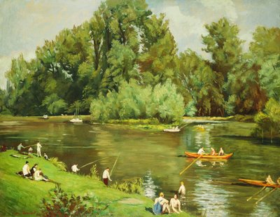 Edge of the Marne, ca.1932 av Emile Bernard