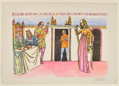 Herodias eller halshoggingen av Johannes Døperen av Emile Bernard
