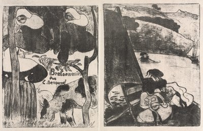 Les Bretonneries: Tittelside og The Return from the Pilgrimage av Emile Bernard