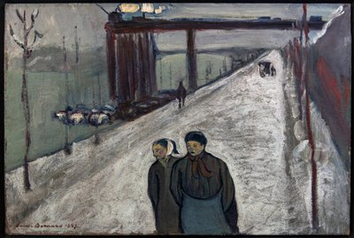 Quai de Clichy - 1887 (olje på lerret) av Emile Bernard