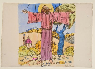 Den hellige Frans av Assisi av Emile Bernard