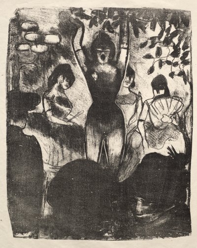 Sanger på Café-konserten av Emile Bernard