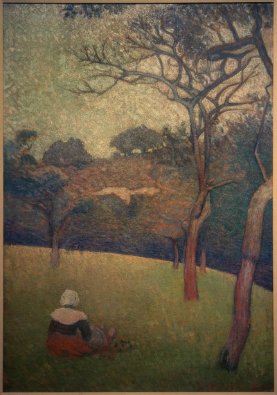 Sittende bretonsk kvinne av Emile Bernard