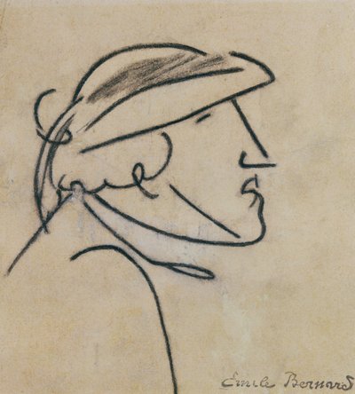 Studie av en bretonsk mann av Emile Bernard