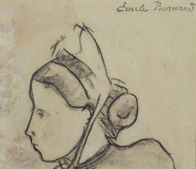 Studie av en bretonsk kvinne av Emile Bernard